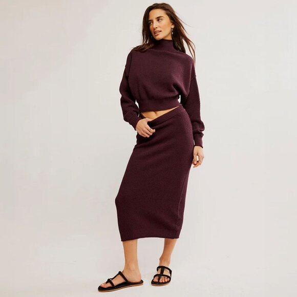 FREE PEOPLE Beach Hailee Sweater Skirt Size XS - Picture 1 of 12